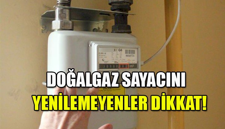 Doğalgaz sayacını yenilemeyenler dikkat! Ceza geliyor!