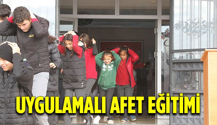 Öğrencilere uygulamalı afet eğitimi