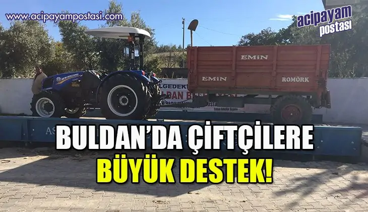 Buldan Belediyesinden çiftçilere mutlu
                    eden destek