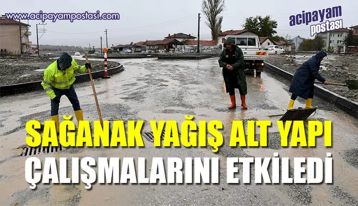 Emet’te sağanak yağış alt yapı
                    çalışmalarını etkiledi