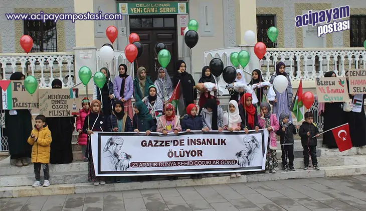 Filistinli çocukların kanı yerde
                    kalmayacak