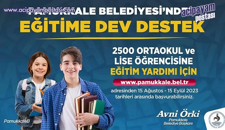 Pamukkale’de
                    burs başvuruları
                    başladı 